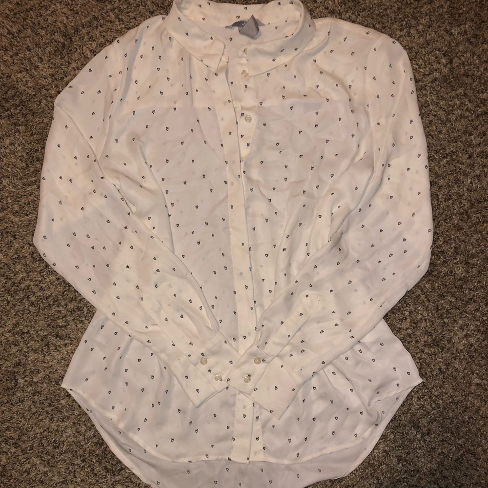 H&M Silky button down top